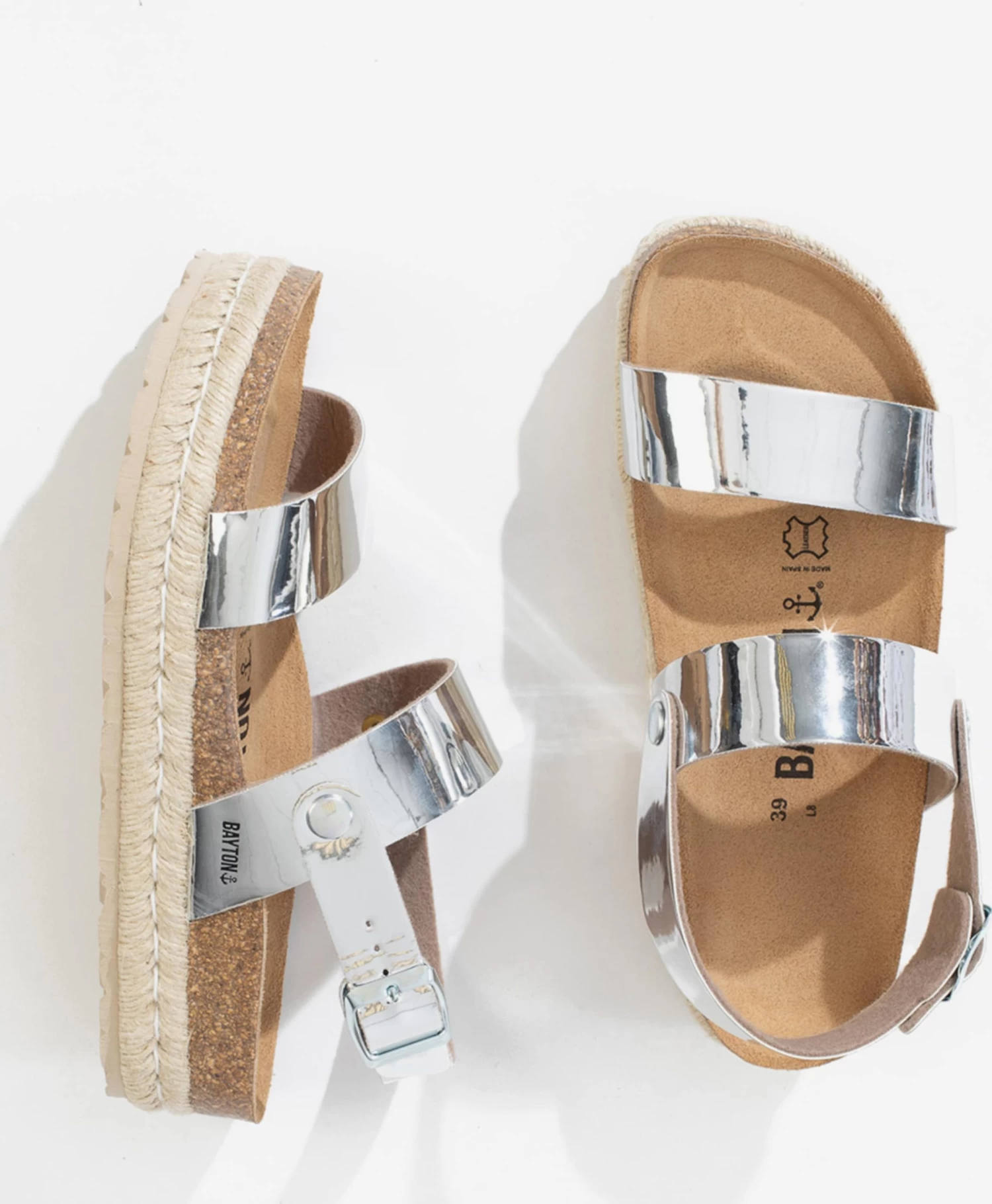 Sandales à Plateau Sandales Femme Argent – Image 6