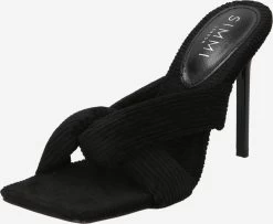 Sandales à Talons Mule ELODIE Femme Noir