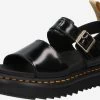 Dr. Martens Sandales à Plateau Sandales Voss Femme Noir