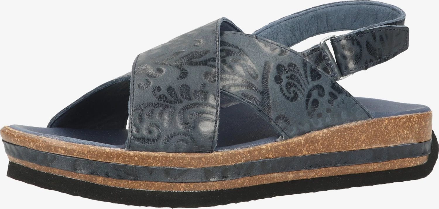 Think! Sandales à Talons Sandales à Lanières Femme Bleu