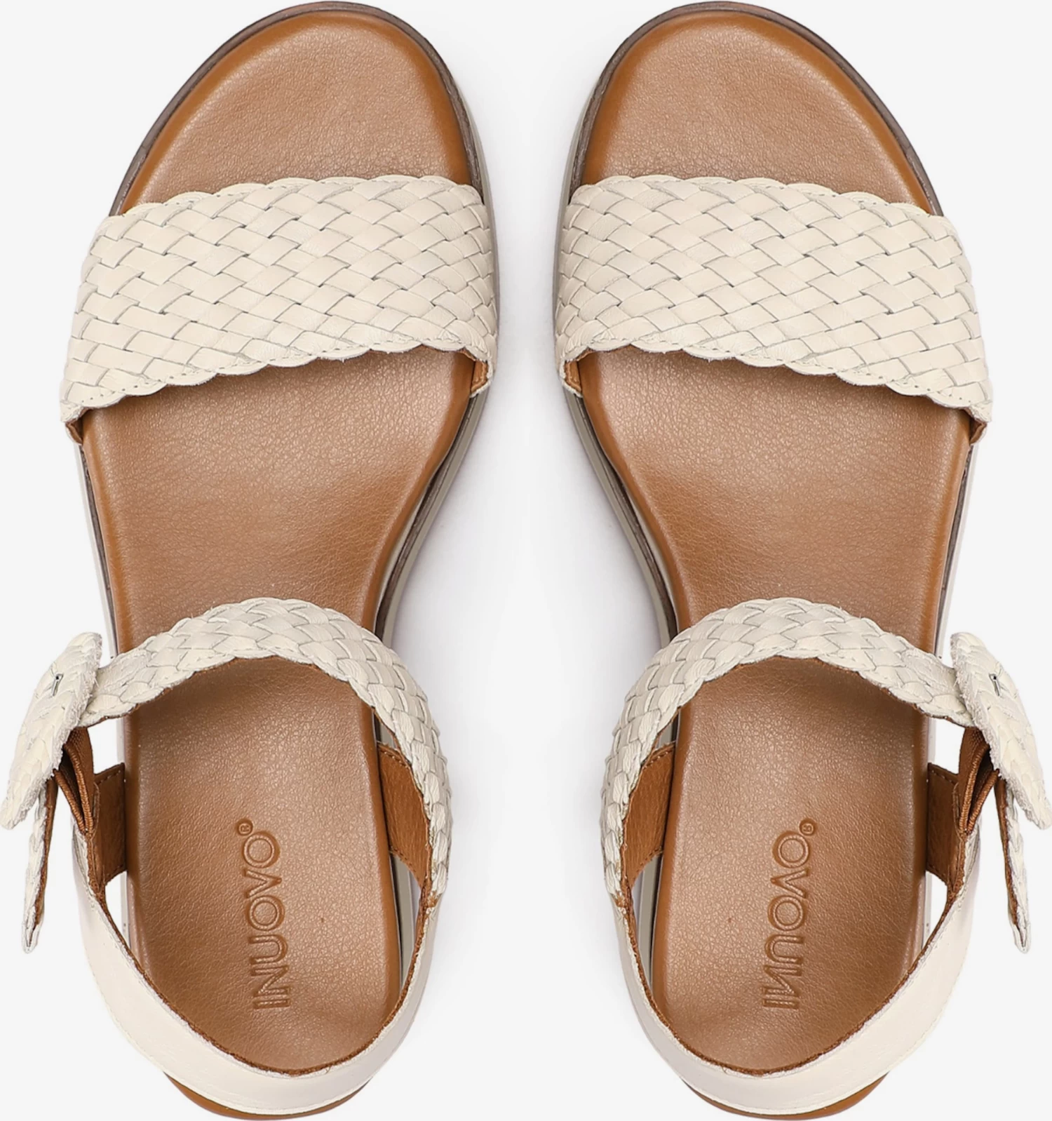 Inuovo Sandales à Talons Sandales Femme Crème – Image 4