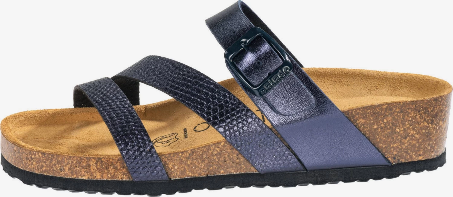 Sandales à Plateau Mule Chios Femme Bleu – Image 2