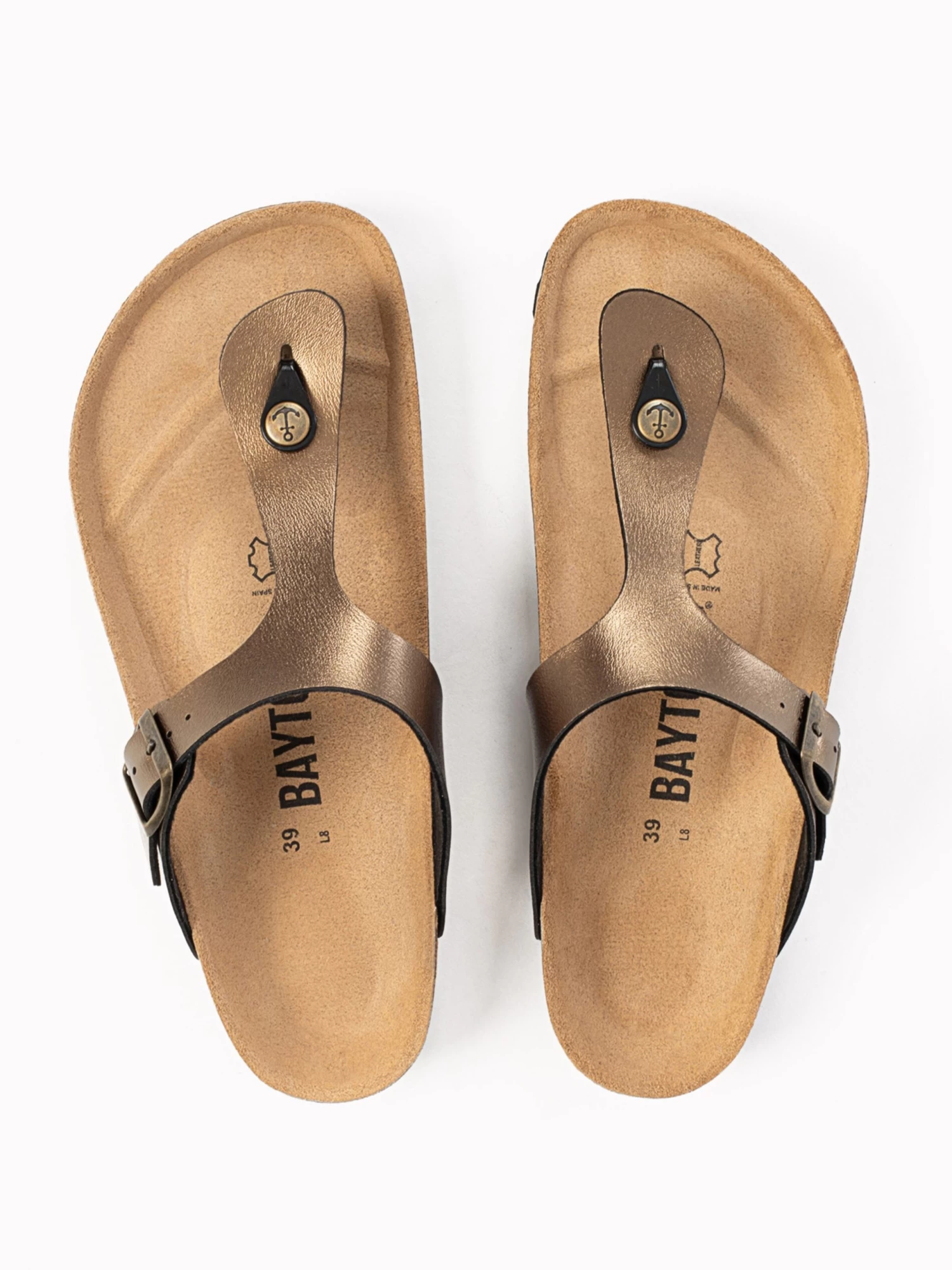 Sandales Tongs Mercure Femme Noisette – Image 2