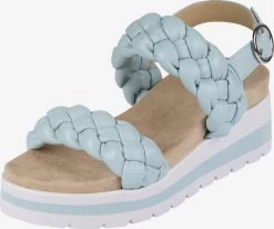 Bullboxer Sandales à Talons Sandales à Lanières Femme Bleu Clair