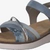 Remonte Sandales à Brides Sandales à Lanières Femme Bleu Fumé / Bleu Clair