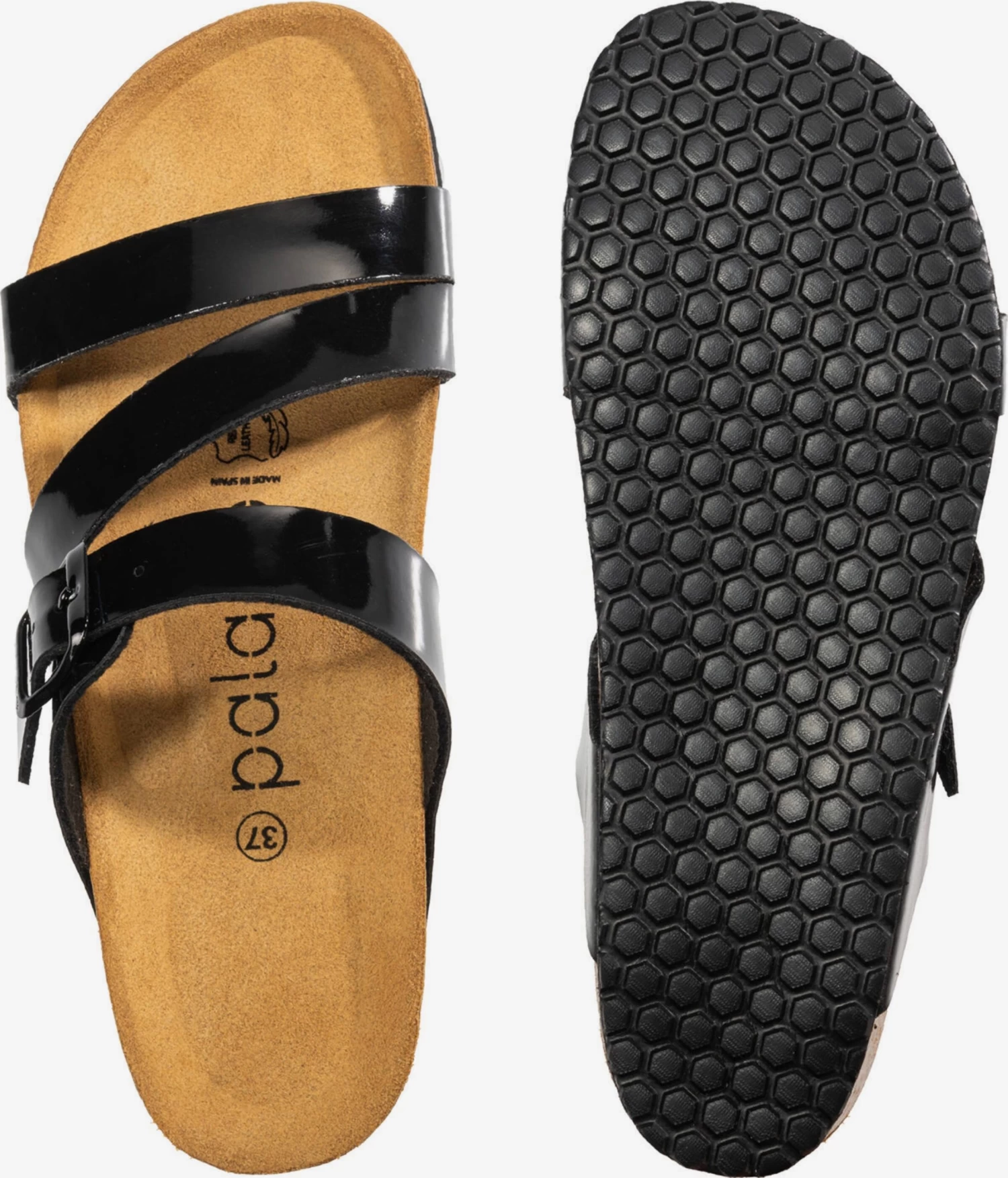 Sandales à Plateau Mule Chios Femme Noir – Image 4