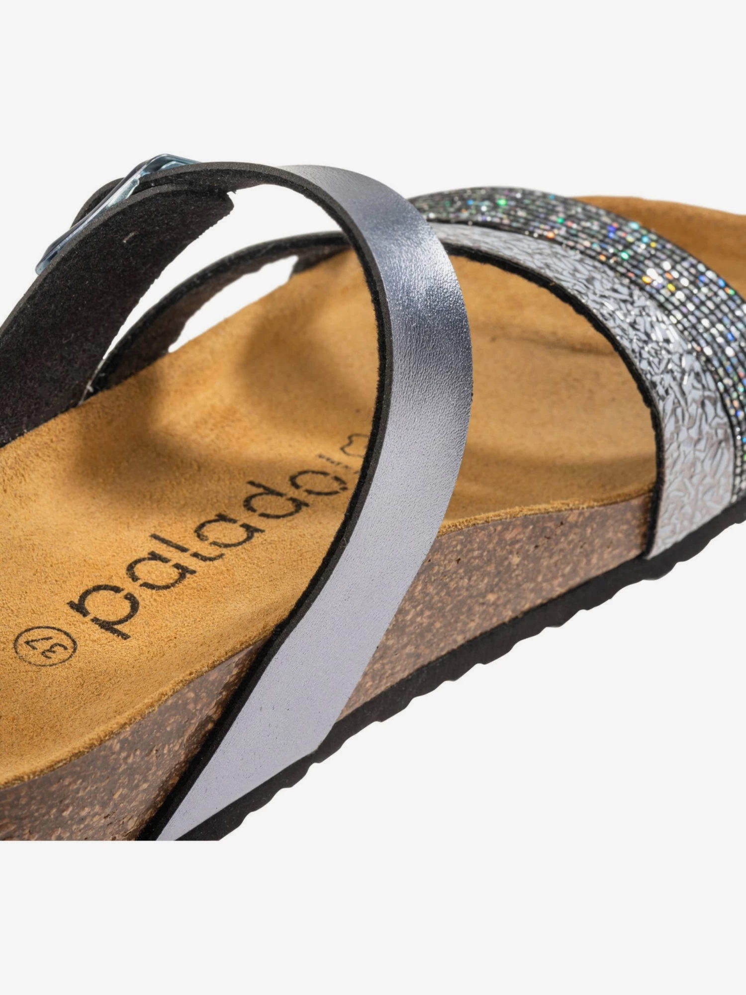 Sandales à Plateau Mule Chios Femme Argent – Image 5