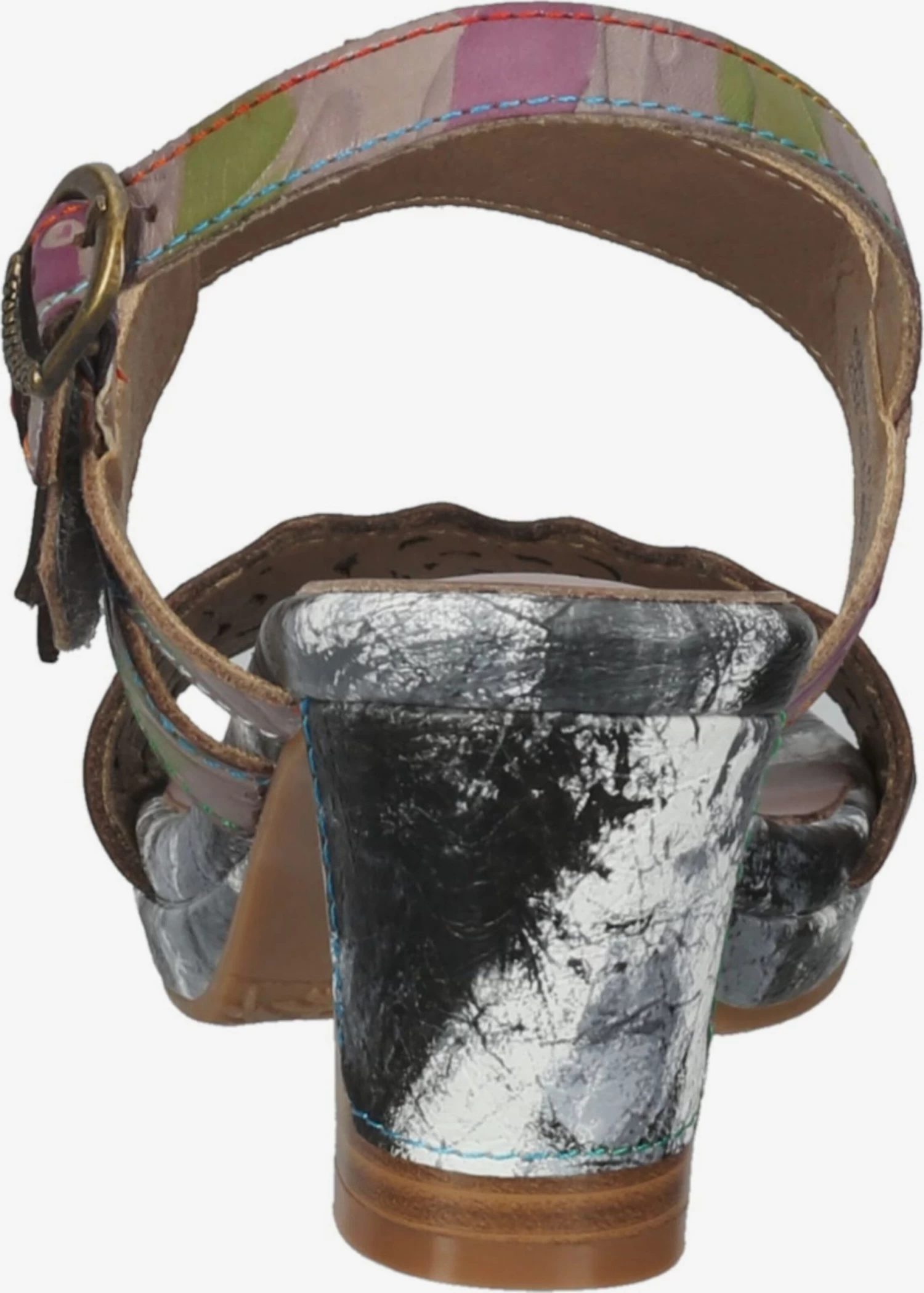 Laura Vita Sandales à Talons Sandales à Lanières Femme Gris – Image 5