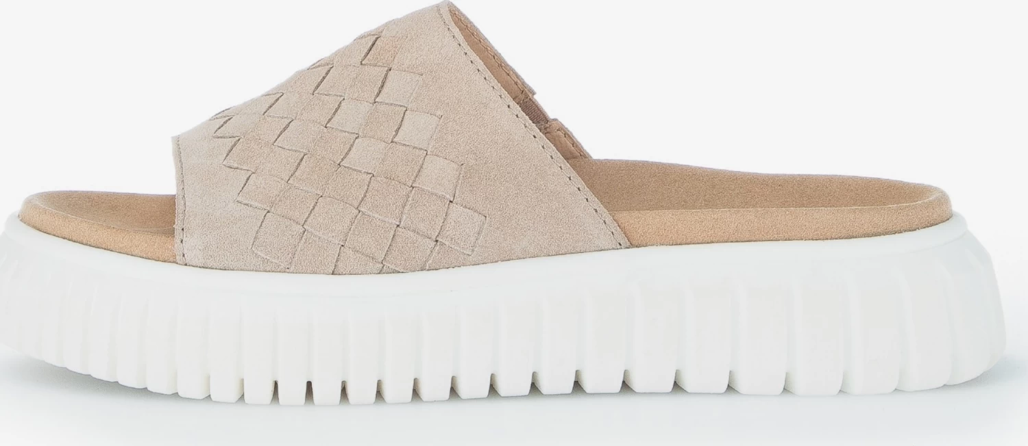 Gabor Sandales à Plateau Mule Femme Beige – Image 4