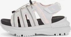 Calvin Klein Jeans Sandales à Plateau Sandales Femme Gris / Gris Clair / Poudre