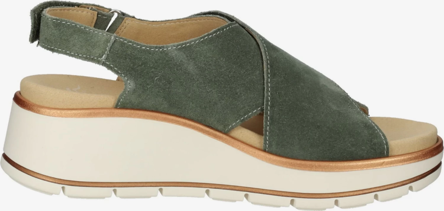 Ara Sandales à Talons Sandales Femme Vert Foncé – Image 7